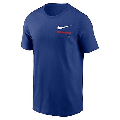 Men's Nike Royal Chicago Cubs Over the Shoulder T-Shirt