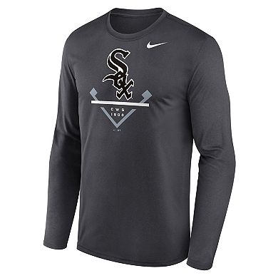 Men's Nike Anthracite Chicago White Sox Icon Legend Performance Long Sleeve T-Shirt