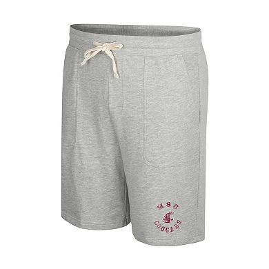 Men's Colosseum Heather Gray Washington State Cougars Love To Hear This Terry Shorts