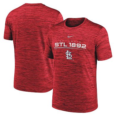 Men's Nike Red St. Louis Cardinals Wordmark Velocity Performance T-Shirt