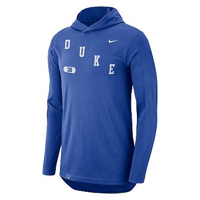 Men's Nike Royal Duke Blue Devils Team Performance Long Sleeve Hoodie T-Shirt