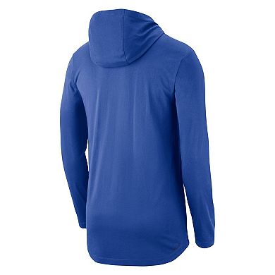 Men's Nike Royal Duke Blue Devils Team Performance Long Sleeve Hoodie T-Shirt