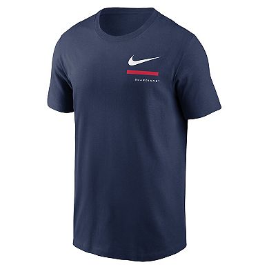 Men's Nike Navy Cleveland Guardians Over the Shoulder T-Shirt