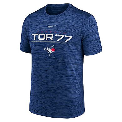 Men's Nike Royal Toronto Blue Jays Wordmark Velocity Performance T-Shirt