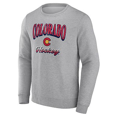 Men's Fanatics Branded Heather Gray Colorado Avalanche Special Edition 2.0 Pullover Sweatshirt