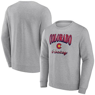 Men's Fanatics Branded Heather Gray Colorado Avalanche Special Edition 2.0 Pullover Sweatshirt