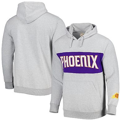 Men's Fanatics Branded Heather Gray Phoenix Suns Wordmark French Terry Pullover Hoodie