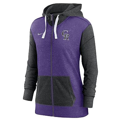 Women's Nike Purple Colorado Rockies Full-Zip Hoodie