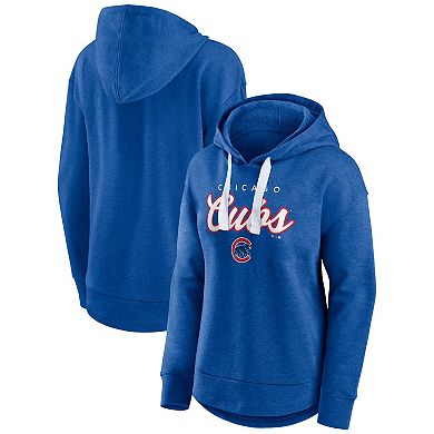 Women's Fanatics Branded Heathered Royal Chicago Cubs Set to Fly Pullover Hoodie