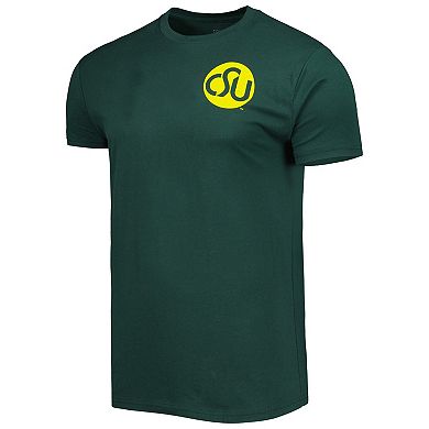 Men's Green Colorado State Rams Mascot Scenery Premium T-Shirt