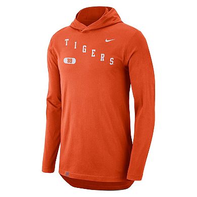 Men's Nike Orange Clemson Tigers Team Performance Long Sleeve Hoodie T-Shirt