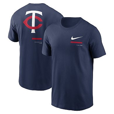 Men's Nike Navy Minnesota Twins Over the Shoulder T-Shirt