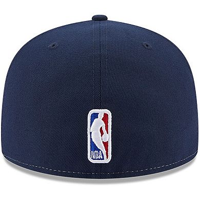 Men's New Era  White/Navy Washington Wizards Back Half 9FIFTY Fitted Hat