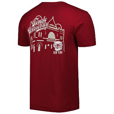 Men's Cherry Temple Owls Mascot Scenery Premium T-Shirt