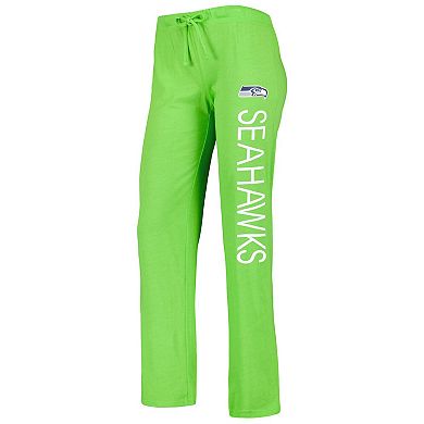 Women's Concepts Sport Neon Green/College Navy Seattle Seahawks Muscle Tank Top & Pants Sleep Set