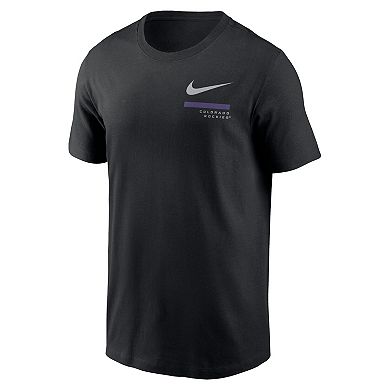 Men's Nike Black Colorado Rockies Over the Shoulder T-Shirt
