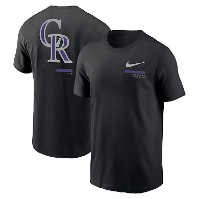 Men's Nike Black Colorado Rockies Over the Shoulder T-Shirt