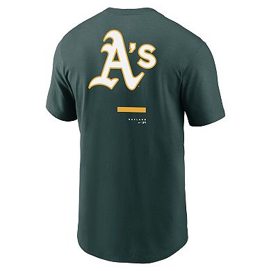 Men's Nike Green Oakland Athletics Over the Shoulder T-Shirt