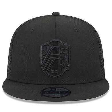 Men's New Era Black St. Louis City SC Logo Classic 9FIFTY Trucker Snapback Hat