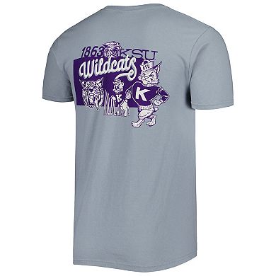 Men's Graphite Kansas State Wildcats Vault State Comfort T-Shirt