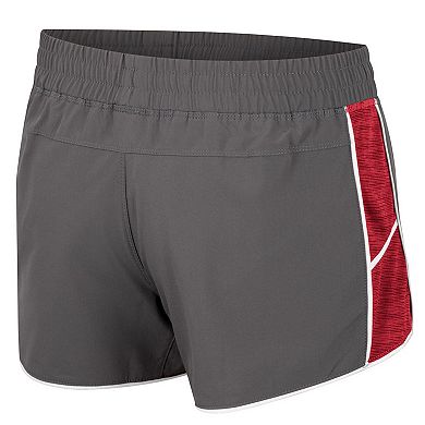 Women's Colosseum Gray Alabama Crimson Tide Pull The Switch Running Shorts