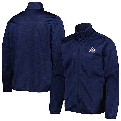 Men's G-III Sports by Carl Banks Navy Colorado Avalanche Closer Transitional Full-Zip Jacket