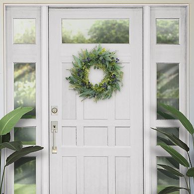 Puleo International Inc. Artificial Green Eucalyptus Floral Wreath