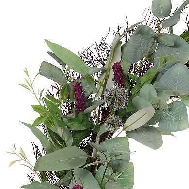 Puleo International Inc. Artificial Lavender Spring Wreath