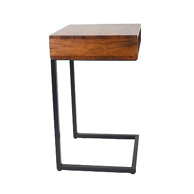 Carolina Living Dashiel Cubby C-Shape End Table