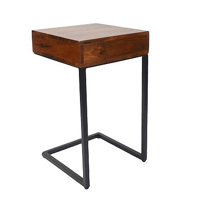 Carolina Living Dashiel Cubby C-Shape End Table