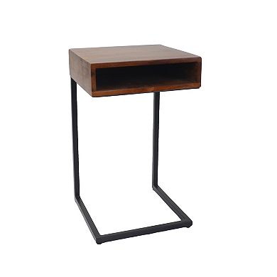 Carolina Living Dashiel Cubby C-Shape End Table