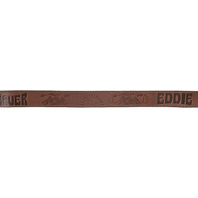 Men's Eddie Bauer 1.45-in. Debossed Logo Leather Belt
