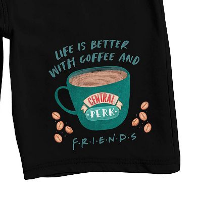 Men's Friends Coffee Shop Sleep Shorts