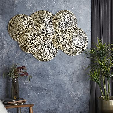 Stella & Eve Metal Wall Decor With Perforated Design