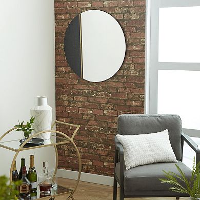 Stella & Eve Glass Wall Mirror With Marble Accent