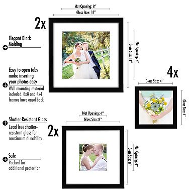 Americanflat 8-Piece Picture Frame Set
