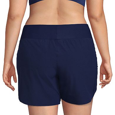 Plus Size Lands' End UPF 50 With Panty Swim Board Shorts