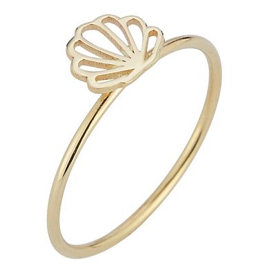 LUMINOR GOLD 14k Gold Seashell Ring