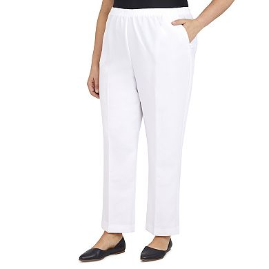 Plus Size Alfred Dunner Pull-On Straight-Leg Pants
