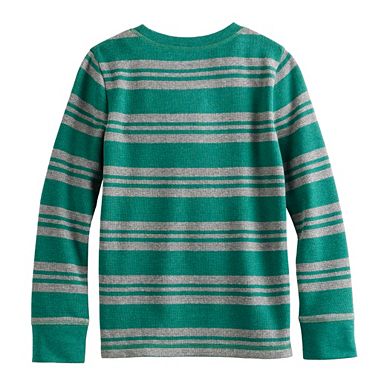 Boys 4-8 Jumping Beans® Thermal Stripe Long Sleeve Tee