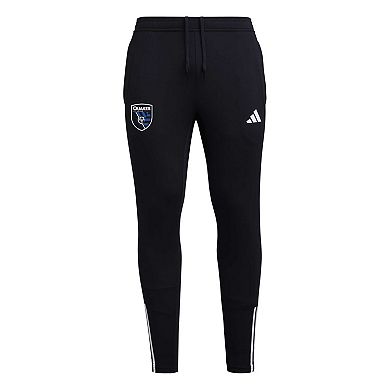 Men's adidas Black San Jose Earthquakes 2023 On-Field Team Crest AEROREADY Training Pants