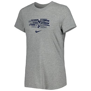Women's Nike Gray Tottenham Hotspur Varsity Space-Dye T-Shirt