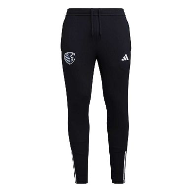 Men's adidas Black Sporting Kansas City 2023 On-Field Team Crest AEROREADY Training Pants