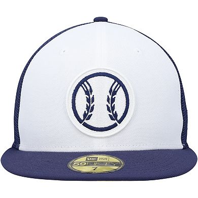 Men's New Era  Navy/White Milwaukee Brewers 2023 On-Field Batting Practice 59FIFTY Fitted Hat
