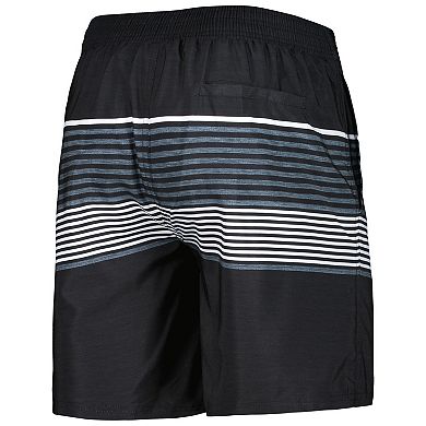 Men's G-III Sports by Carl Banks Black Los Angeles Chargers Coastline Volley Swim Shorts