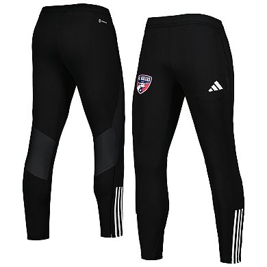 Men's adidas Black FC Dallas 2023 On-Field Team Crest AEROREADY Training Pants