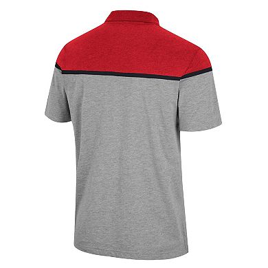 Men's Colosseum Heather Gray Utah Utes Chamberlain Polo