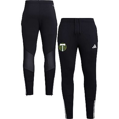 Men's adidas Black Portland Timbers 2023 On-Field Team Crest AEROREADY Training Pants