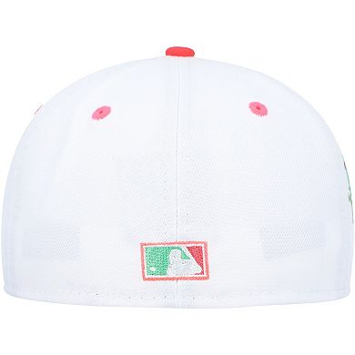 Men's New Era White/Green Pittsburgh Pirates  Watermelon Lolli 59FIFTY Fitted Hat
