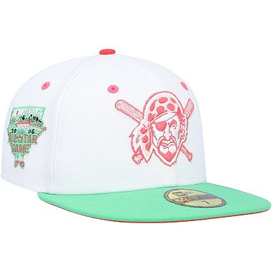 Men's New Era White/Green Pittsburgh Pirates  Watermelon Lolli 59FIFTY Fitted Hat